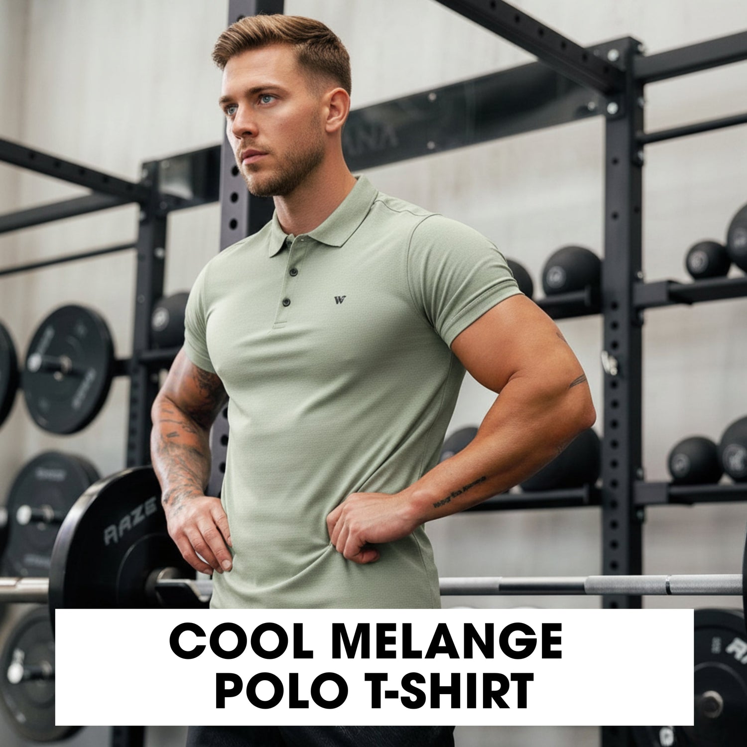 Cool Melange Polo T-shirt