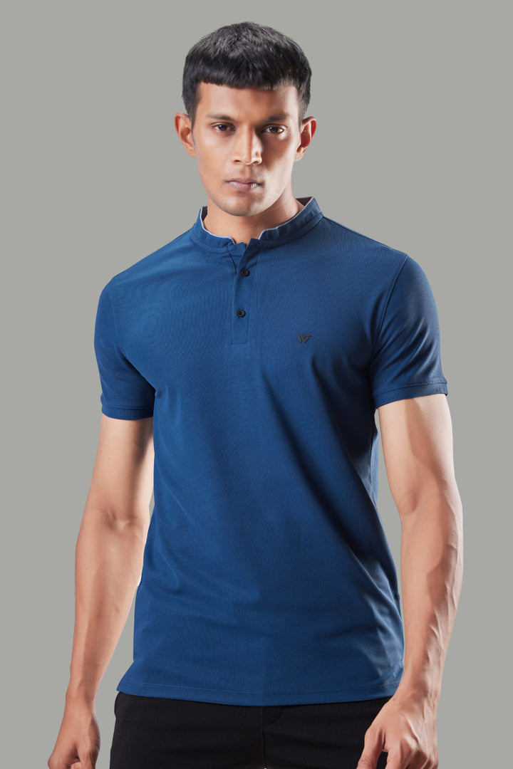 Premium Stand Collar Polo T-shirt