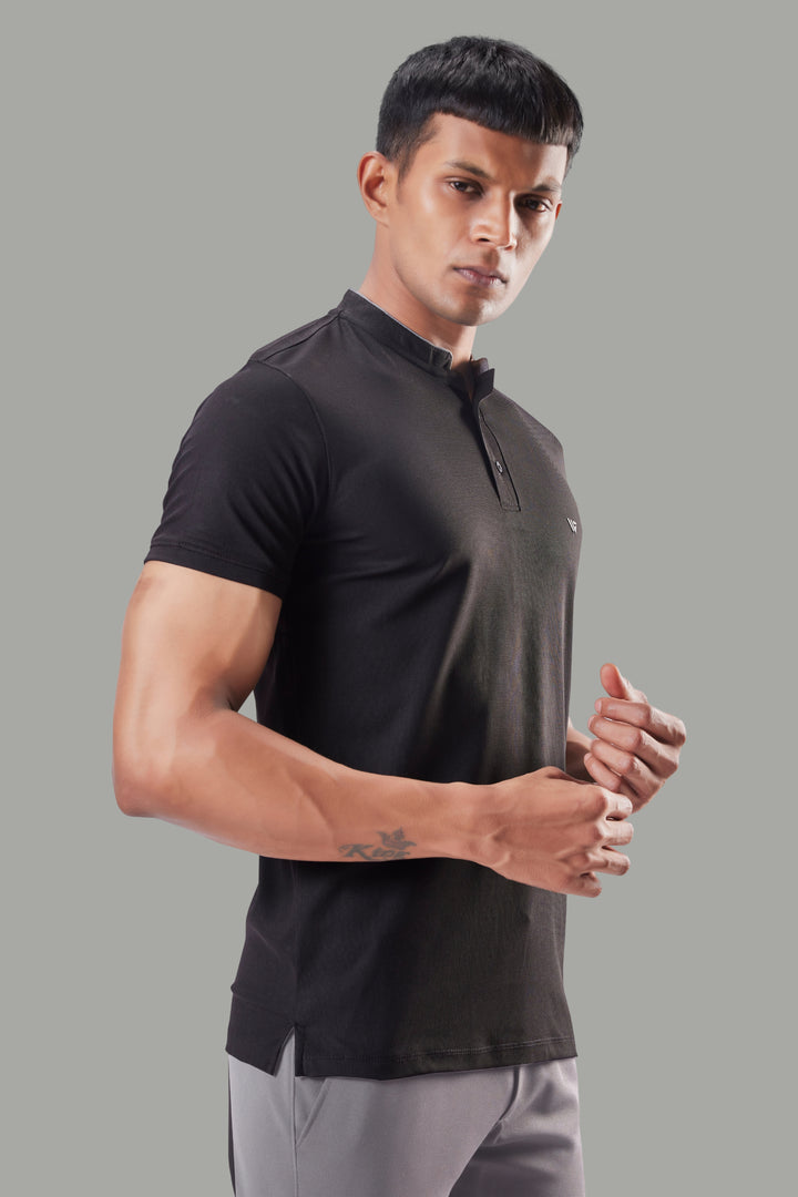 Premium Stand Collar Polo T-shirt