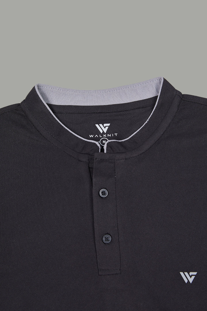 Premium Stand Collar Polo T-shirt