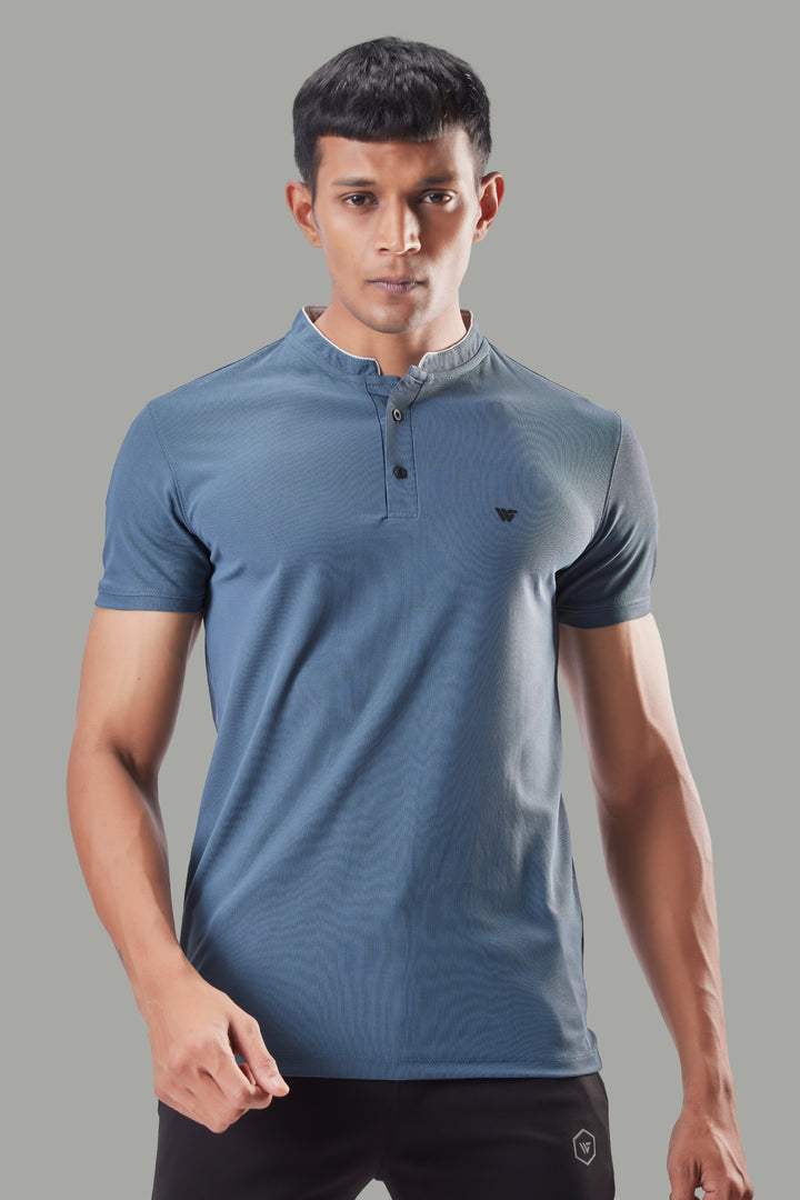 Premium Stand Collar Polo T-shirt