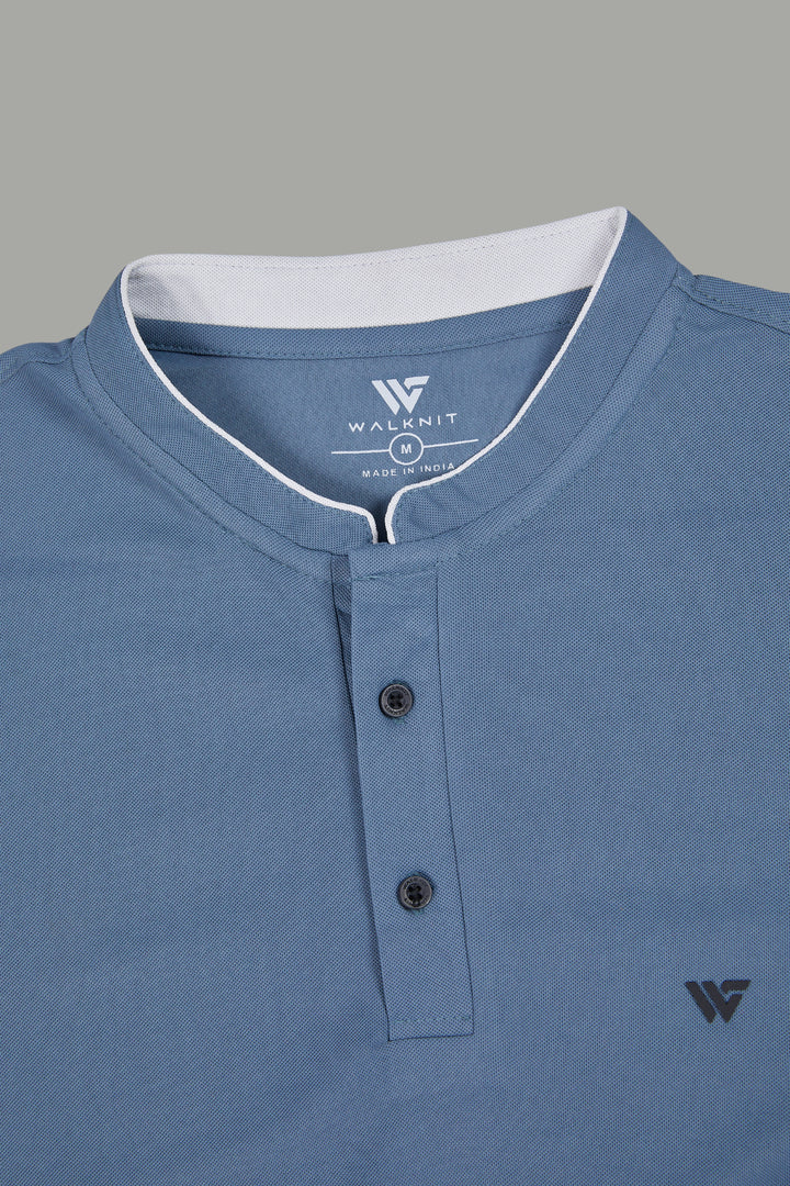 Premium Stand Collar Polo T-shirt