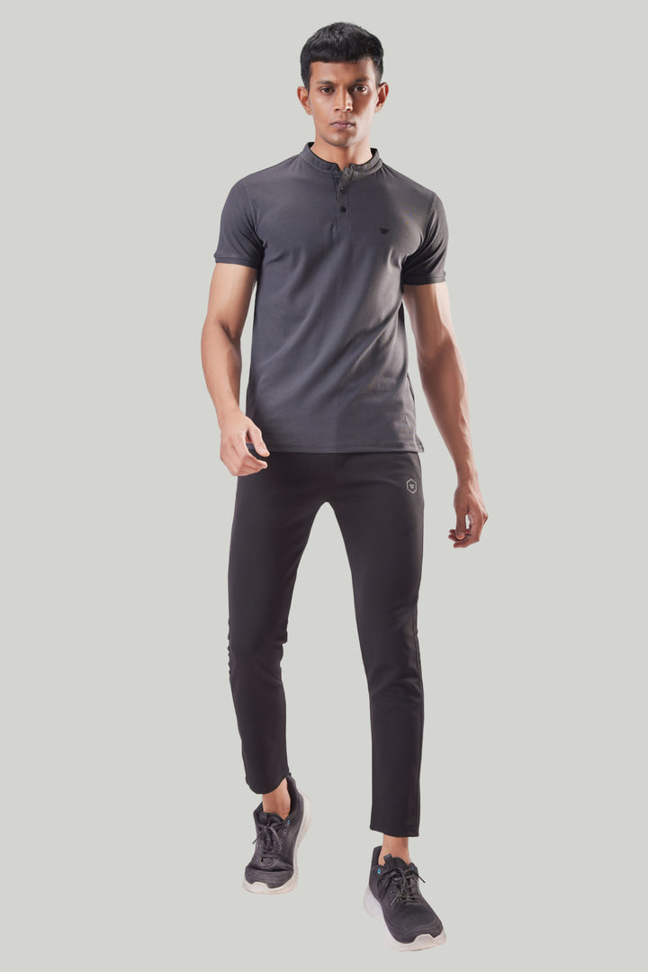 Premium Stand Collar Polo T-shirt