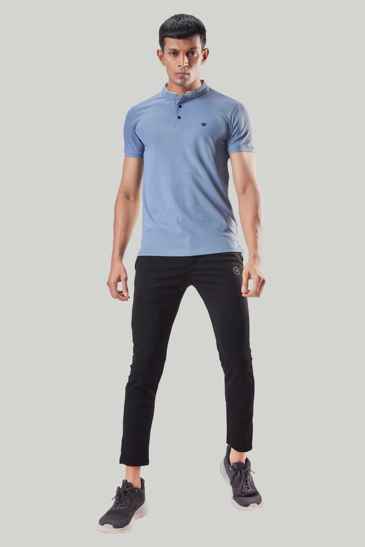 Premium Stand Collar Polo T-shirt