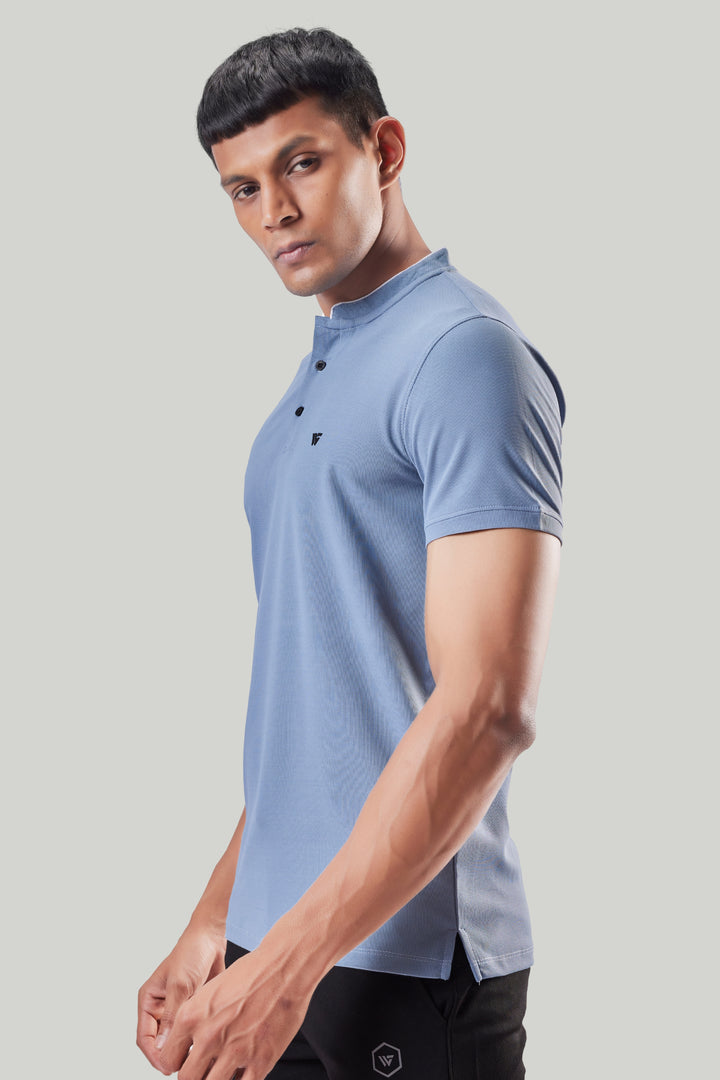 Premium Stand Collar Polo T-shirt