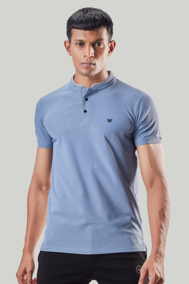 Premium Stand Collar Polo T-shirt