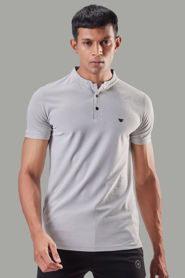 Premium Stand Collar Polo T-shirt