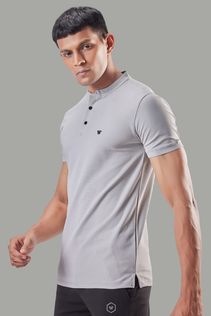 Premium Stand Collar Polo T-shirt