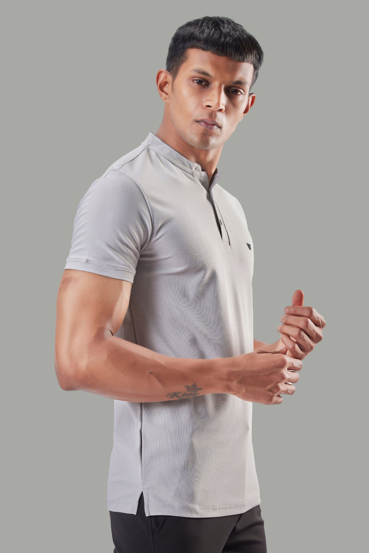 Premium Stand Collar Polo T-shirt