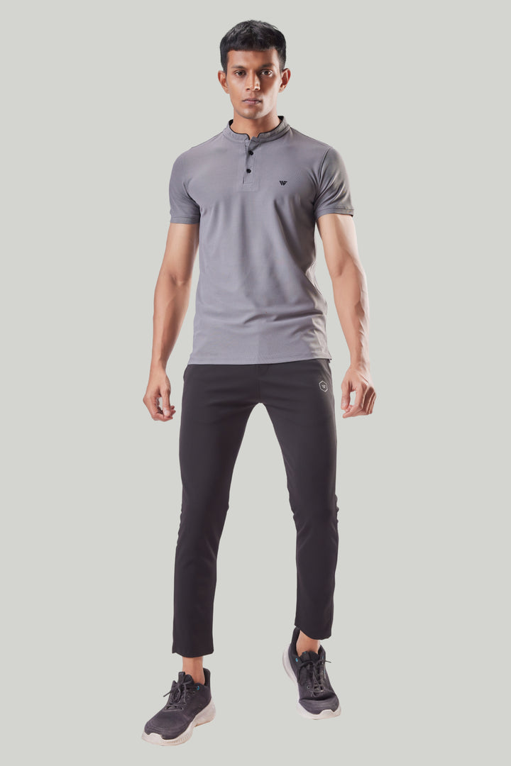 Premium Stand Collar Polo T-shirt