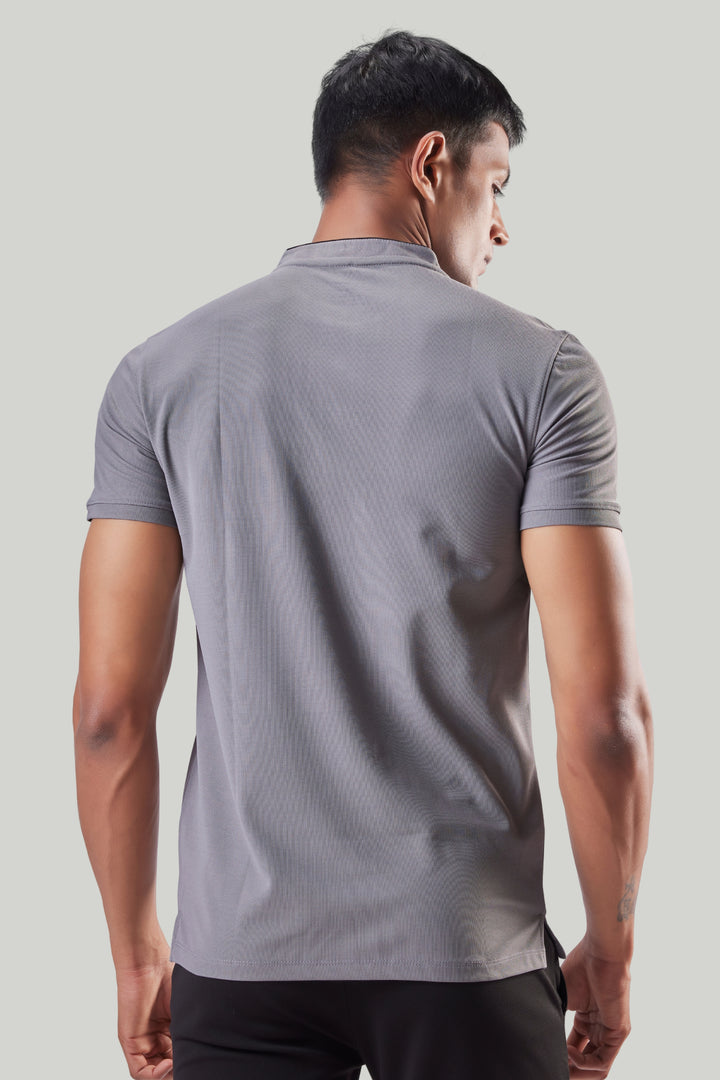 Premium Stand Collar Polo T-shirt