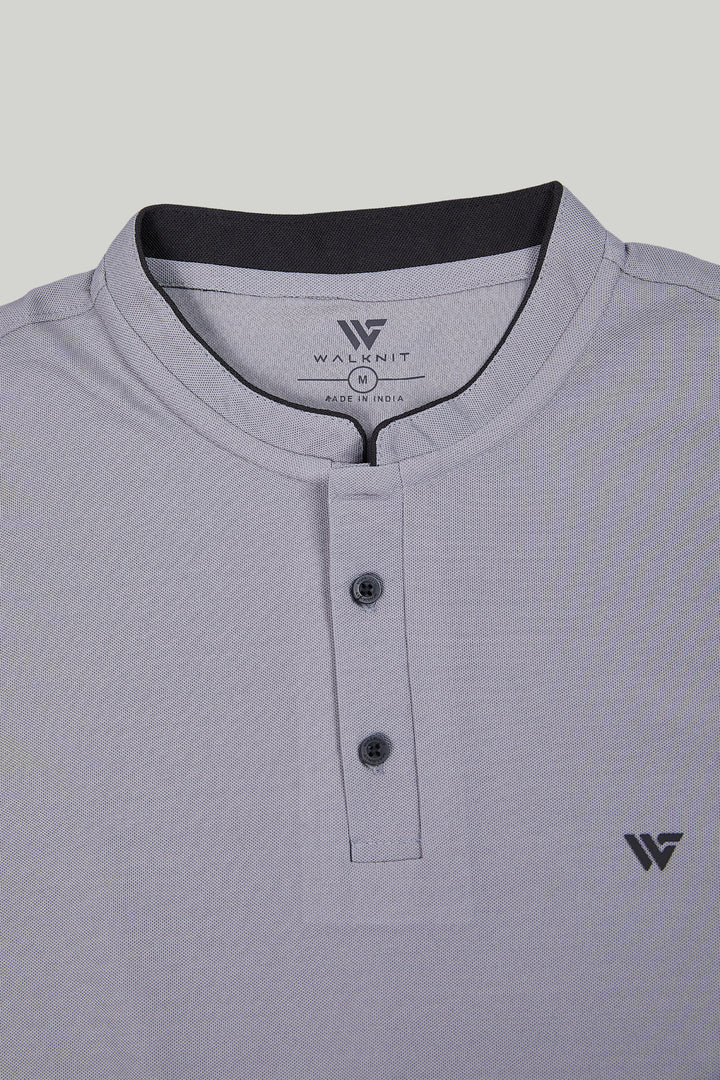 Premium Stand Collar Polo T-shirt