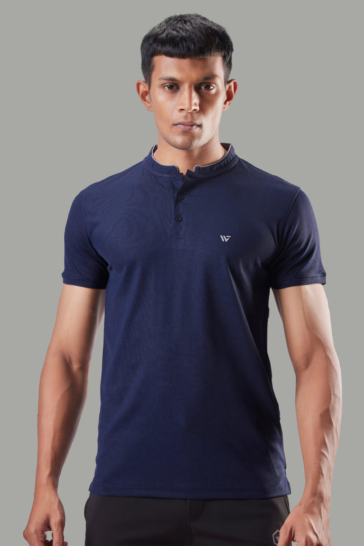 Premium Stand Collar Polo T-shirt