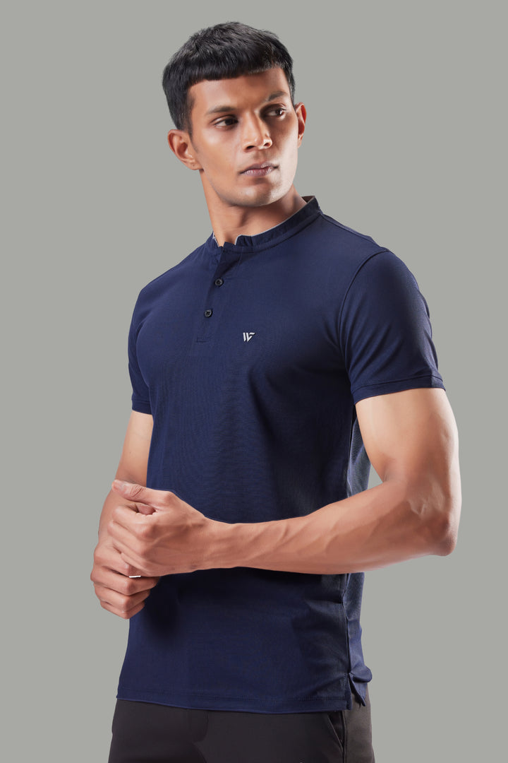 Premium Stand Collar Polo T-shirt