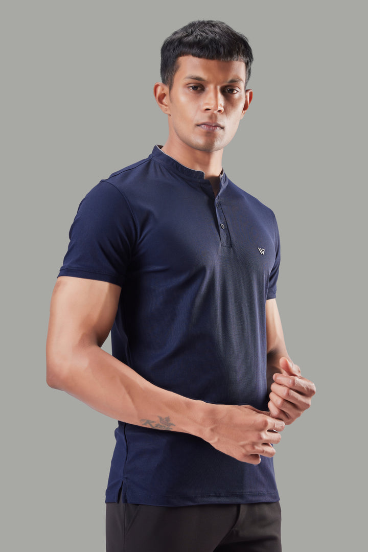 Premium Stand Collar Polo T-shirt