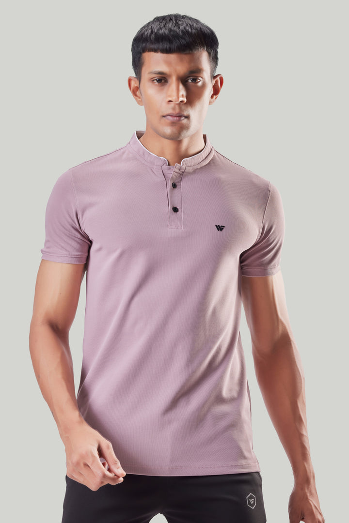 Premium Stand Collar Polo T-shirt