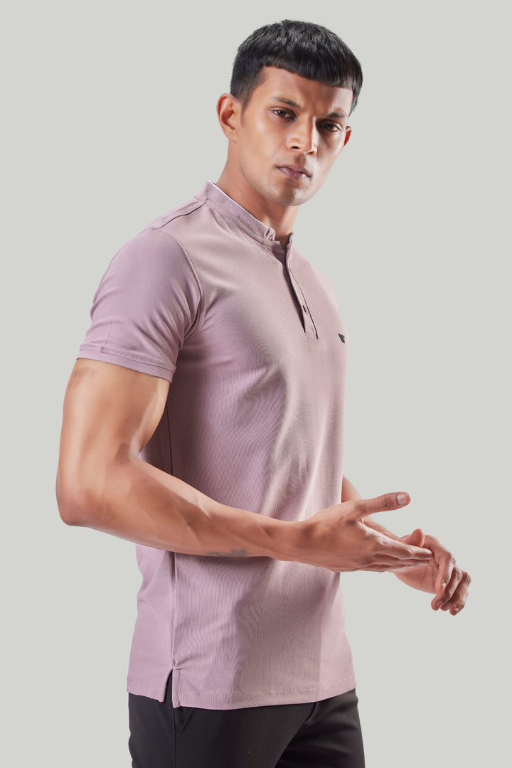 Premium Stand Collar Polo T-shirt