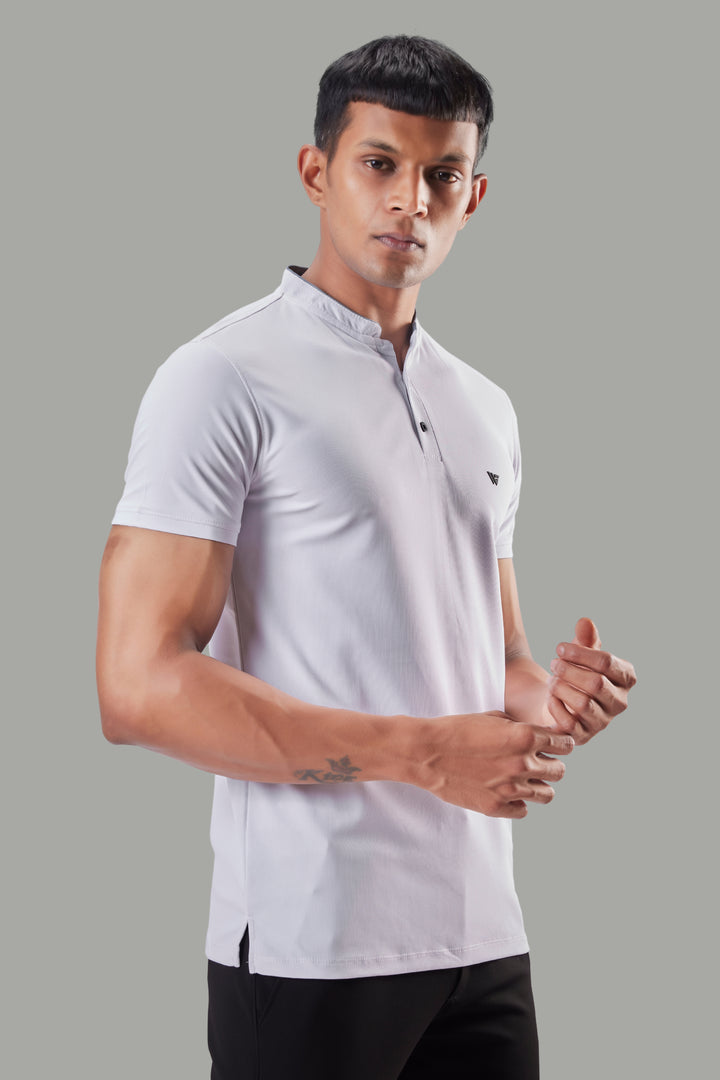 Premium Stand Collar Polo T-shirt